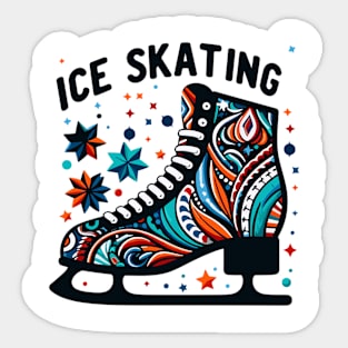 ICE SKATING Sticker